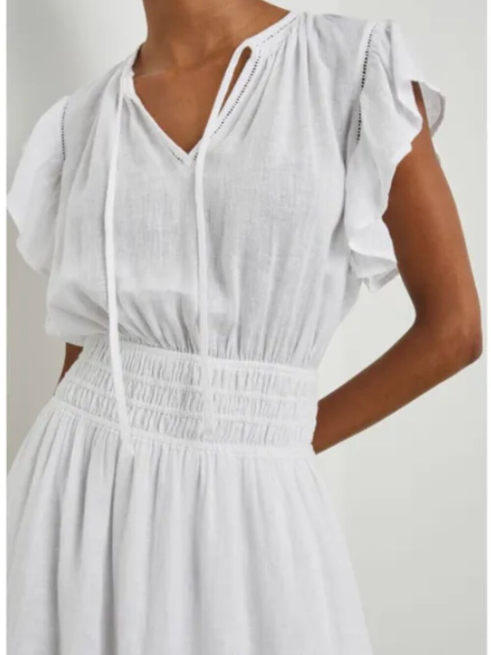 Rails - Iona Linen White Dress - Size Small - New with Tags - Picture 2 of 8
